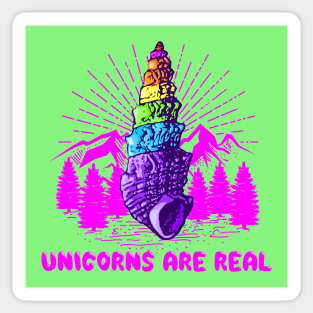 Unicorns are real, camping ed. Sticker